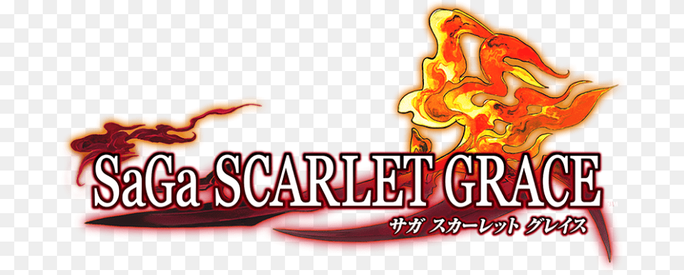 Saga Scarlet Grace Logo, Mountain, Nature, Outdoors, Fire Png