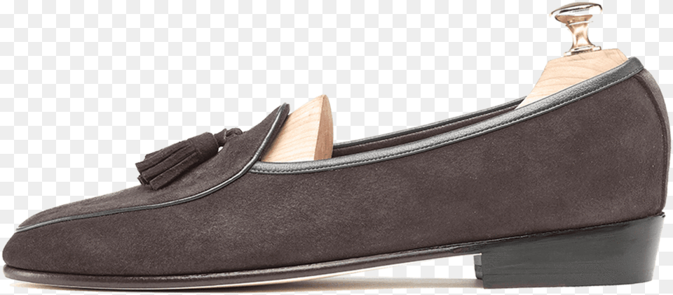 Sagan Classic Tassels In Bark Grey Suede Suede, Clothing, Footwear, Shoe, High Heel Free Png Download