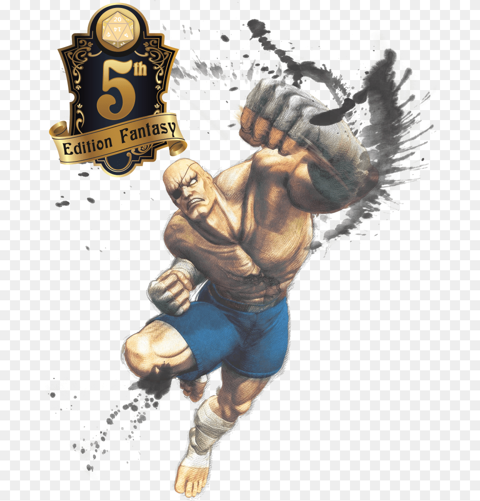Sagat Street Fighter Dnd 5e Sagat Street Fighter Art, Adult, Male, Man, Person Free Png