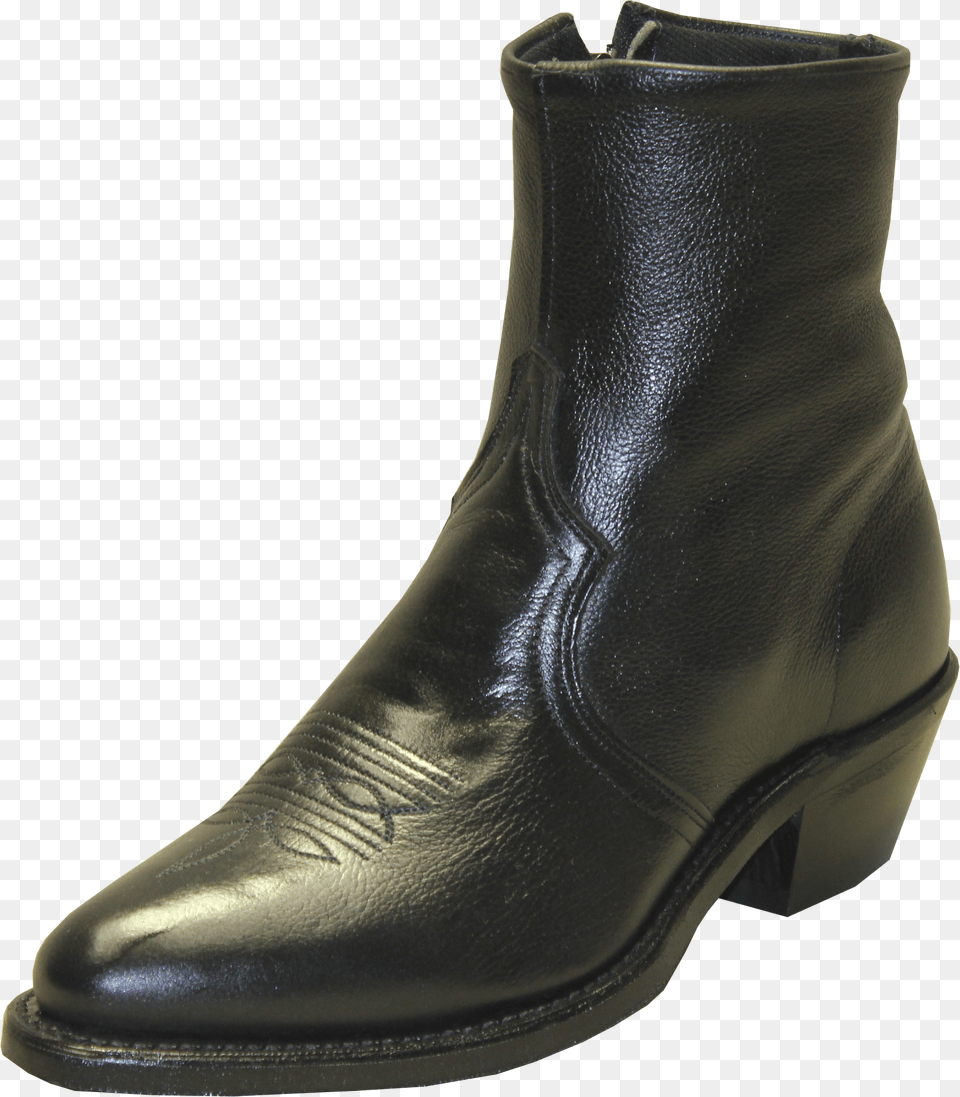 Sage By Abilene Boots Black 7 Inch Men S Side Zipper Abilene Short Zip Up Boot, Clothing, Footwear, Shoe, Cowboy Boot Free Png