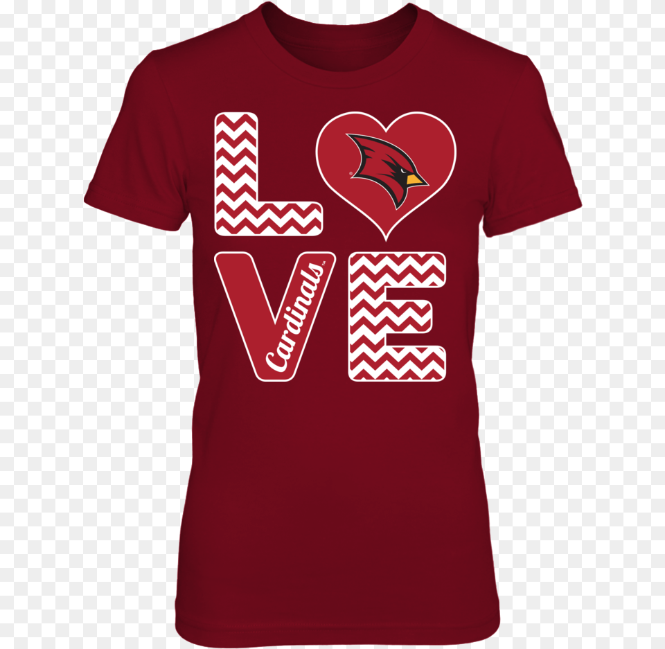 Saginaw Valley State Cardinals Drummer Girl T Shirt, Clothing, T-shirt, Maroon, Animal Png