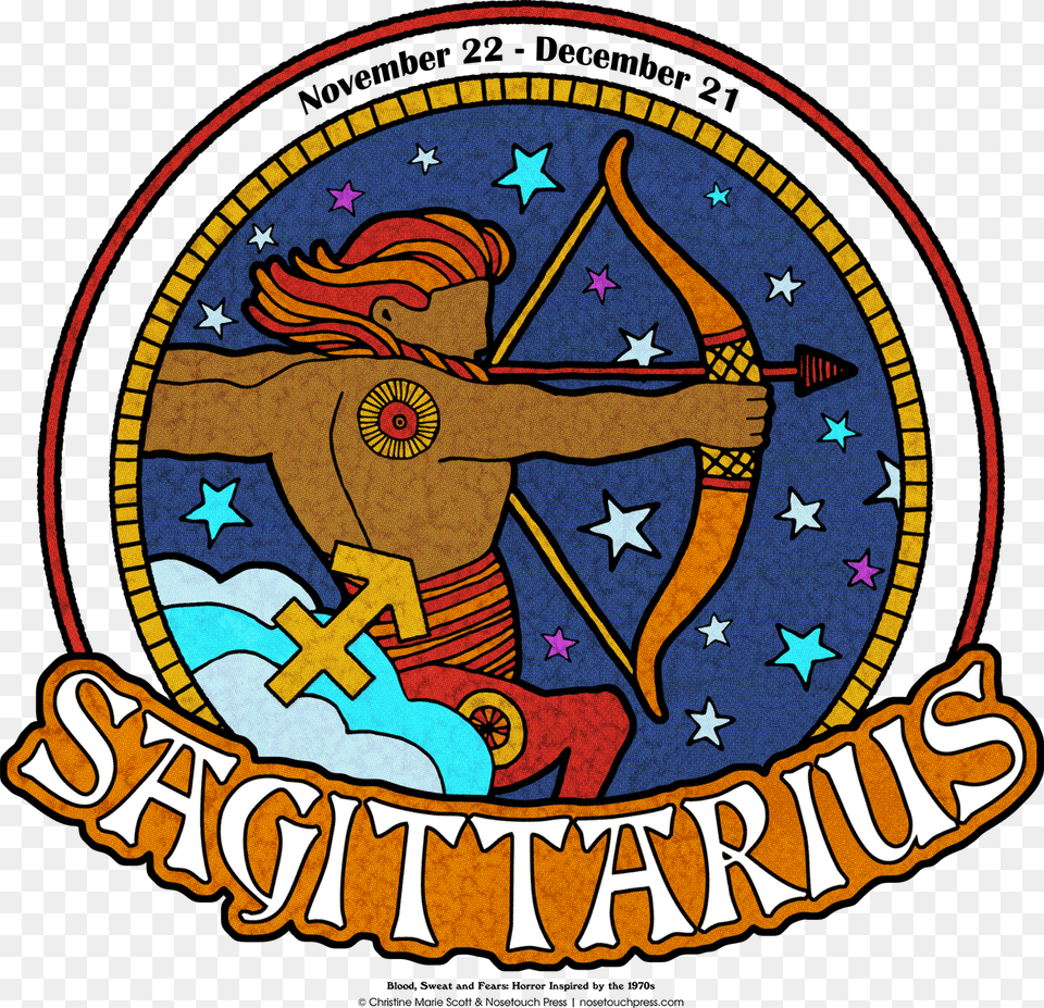 Sagittarius Circle, Baby, Person, Emblem, Symbol Png Image