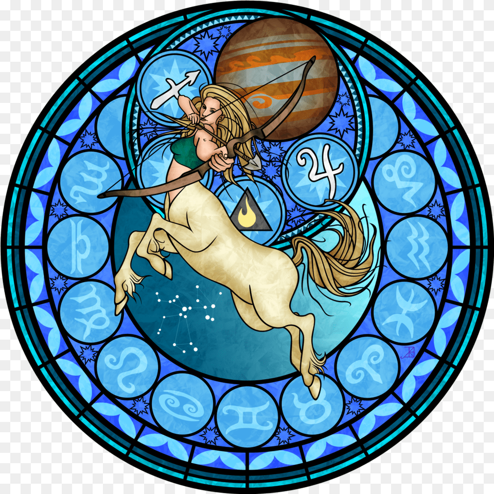 Sagittarius Kingdom Hearts, Art, Baby, Person, Stained Glass Free Png