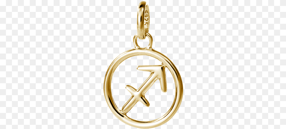 Sagittarius Zodiac Locket, Accessories, Earring, Gold, Jewelry Png Image