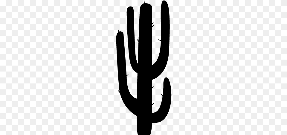 Saguaro Cactus Silhouette At Getdrawings Cactus Silhouette, Gray Png Image