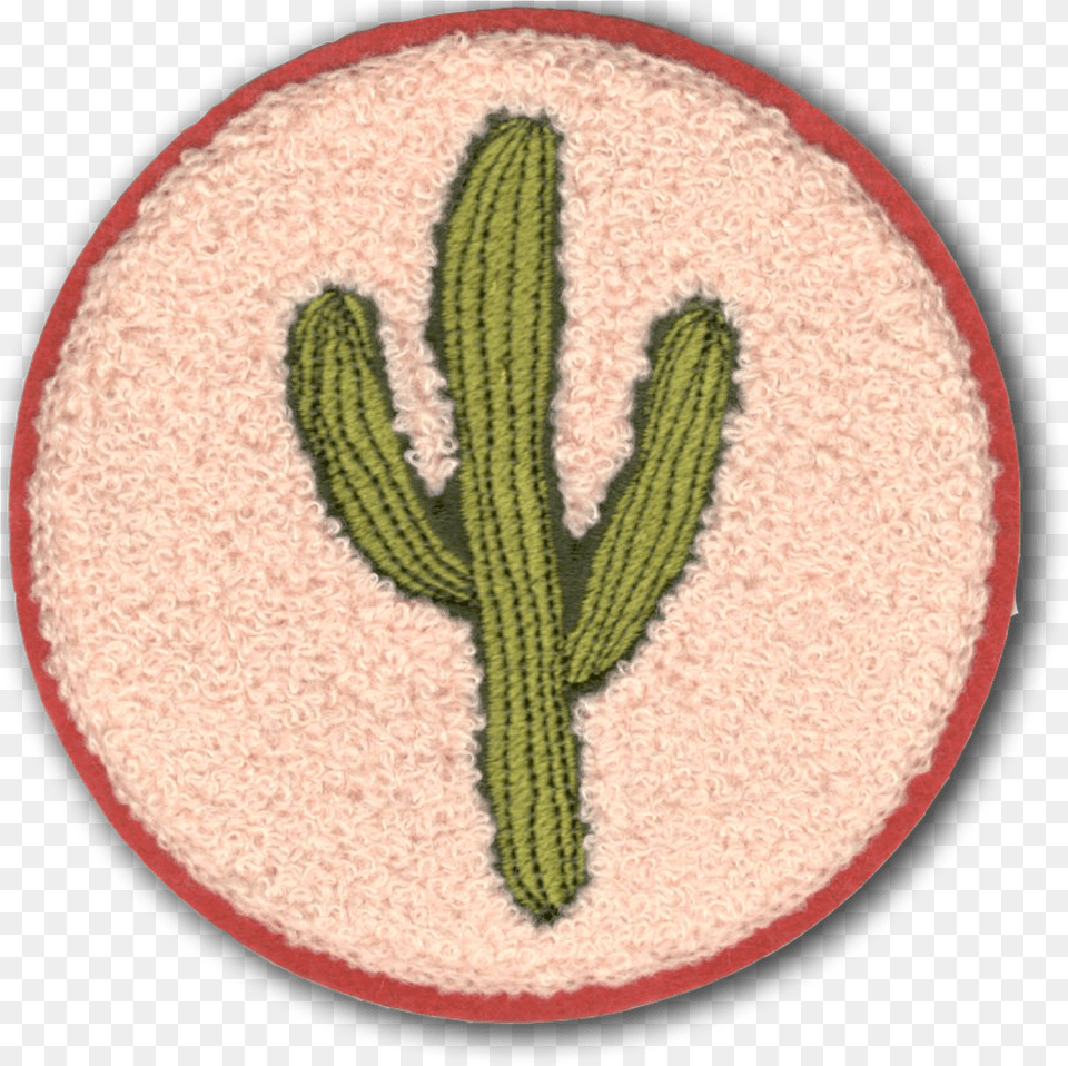 Saguaro Chenille Patch Cross Stitch, Cactus, Plant Free Png Download