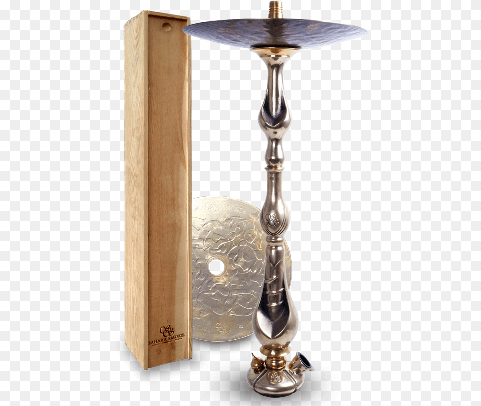 Sahara Smoke Brass Executive Hookah Stem Sahara Smoke Executive Brass, Bronze, Lamp, Smoke Pipe Png Image