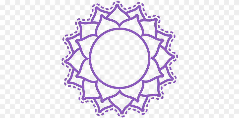 Sahasrara Chakra Stroke Icon Music Strategy, Purple, Pattern, Accessories, Ammunition Free Png Download