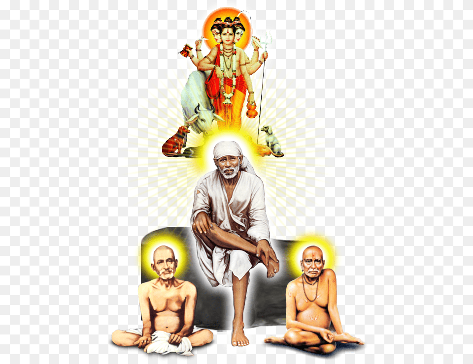 Sai Baba Gajanan Maharaj, Adult, Person, Man, Male Free Png Download