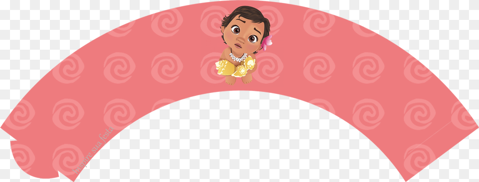 Saia Para Cupcake Moana Baby Para Imprimir, Face, Head, Person Free Png Download