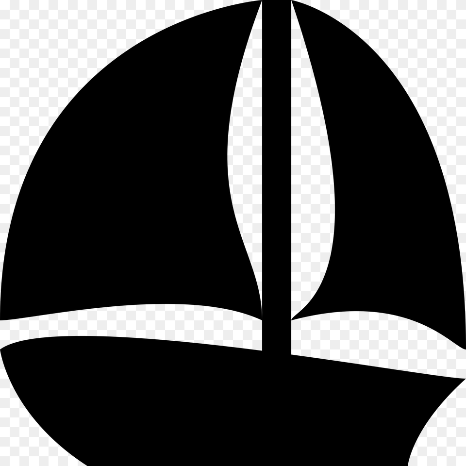 Sail Boat Silhouette At Getdrawings Sail Boat Svg, Gray Free Png