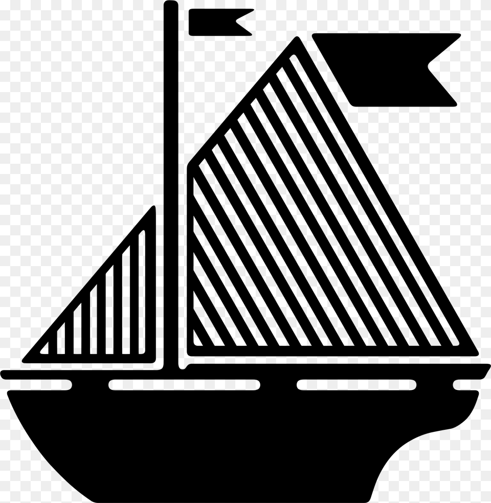 Sail Boat Silhouette Clip Arts Blue Boat, Gray Free Transparent Png