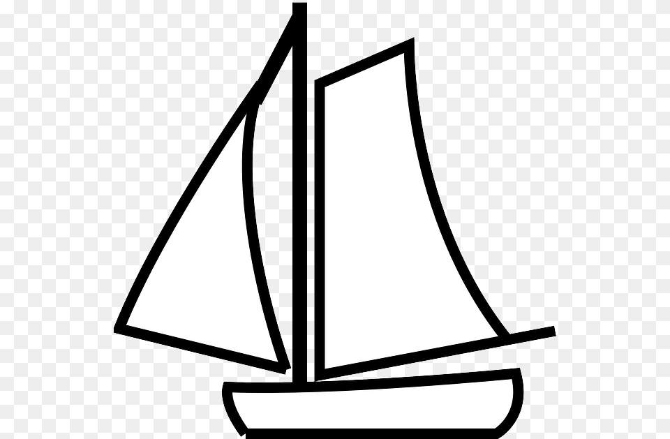 Sail Clipart Drift Boat Black And White Boat Clipart, Sailboat, Transportation, Vehicle, Bow Free Png