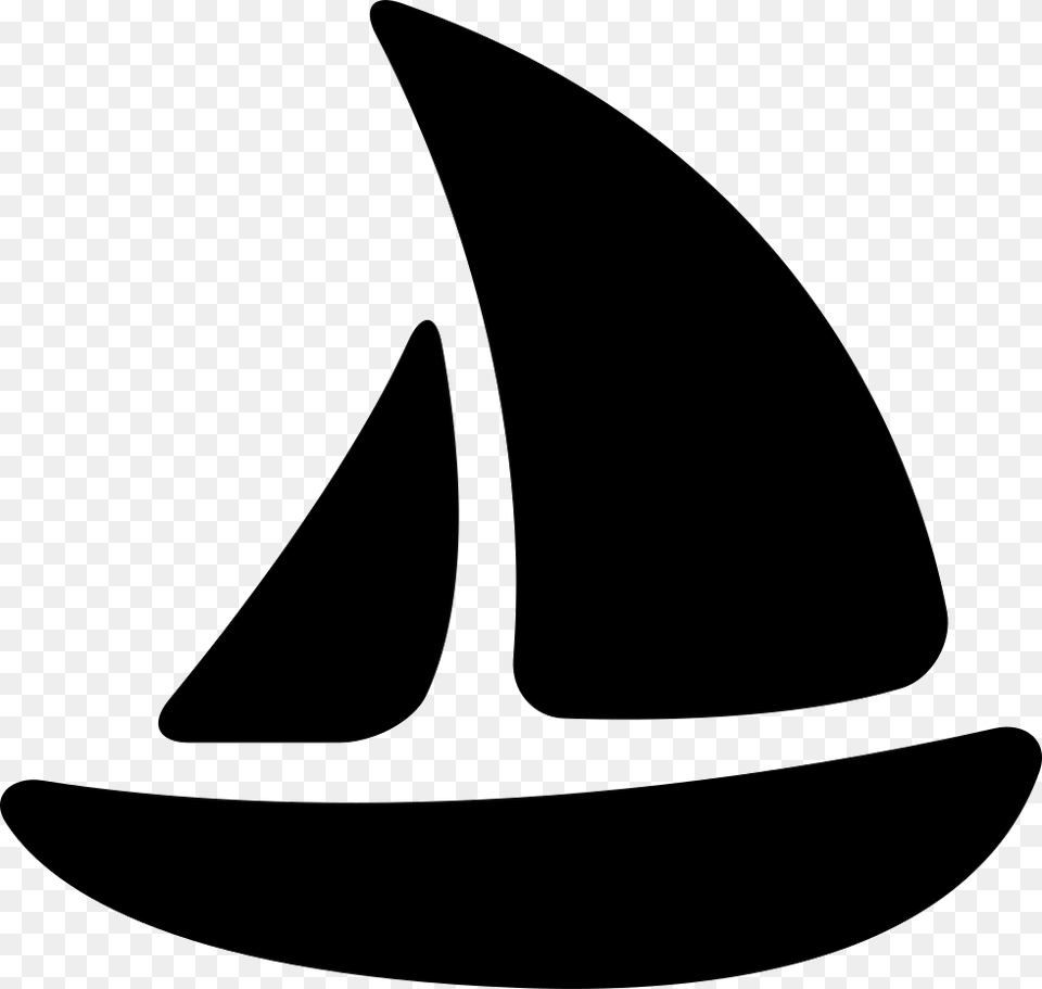 Sail Clipart Navy Blue Sailboat Ship White And Black, Stencil, Silhouette, Clothing, Hat Free Png