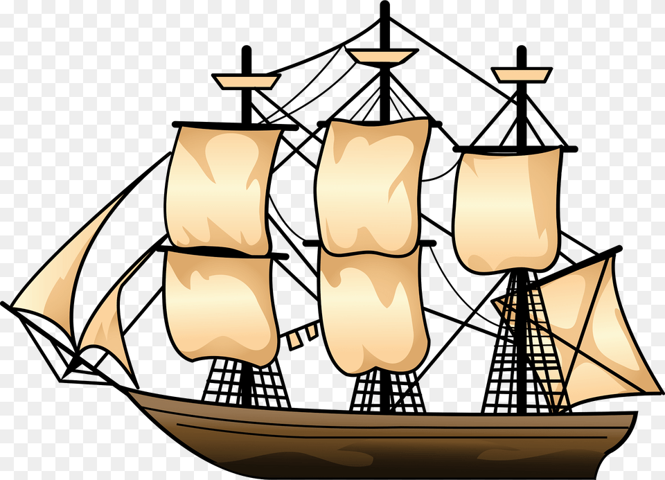 Sail Ship Clipart, Vehicle, Boat, Transportation, Sailboat Free Transparent Png