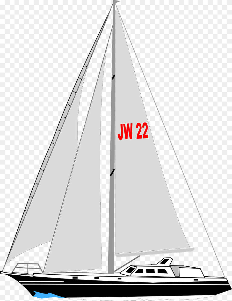 Sail Yacht Clipart, Boat, Sailboat, Transportation, Vehicle Png