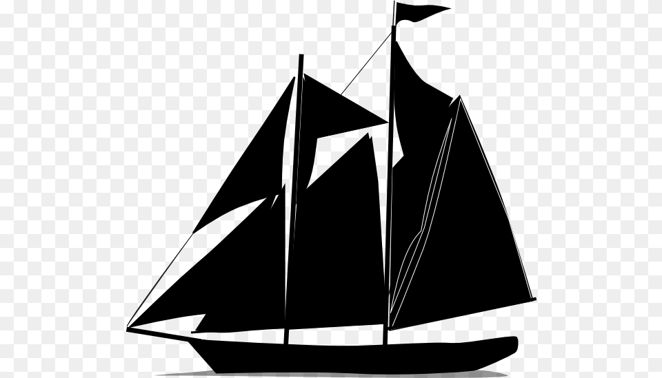 Sailboat Black And White Black Sail Boat Clip Art At Sail Boat Svg, Transportation, Vehicle, Animal, Fish Png