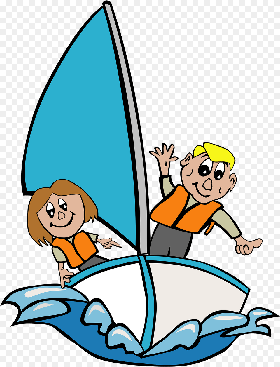 Sailboat Clipart, Baby, Person, Cartoon, Face Free Png Download
