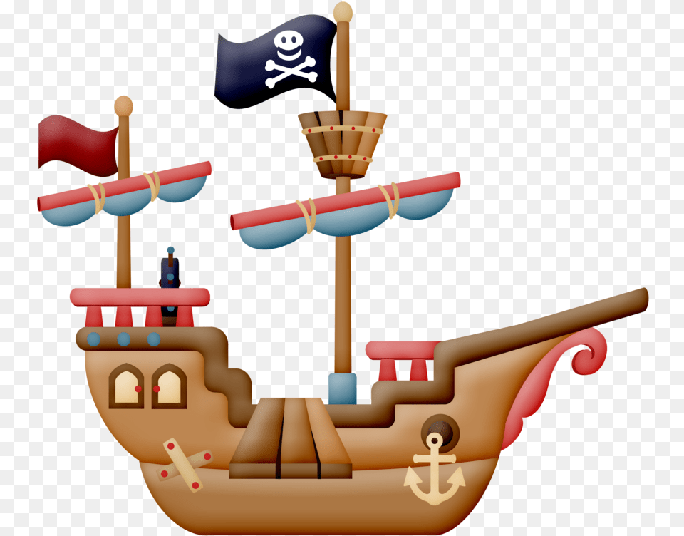 Sailboat Clipart Barco Pirata Minus, Person, Pirate, Transportation, Vehicle Png Image