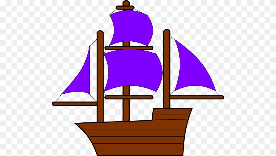 Sailboat Clipart Purple, Boat, Transportation, Vehicle, Yacht Free Png
