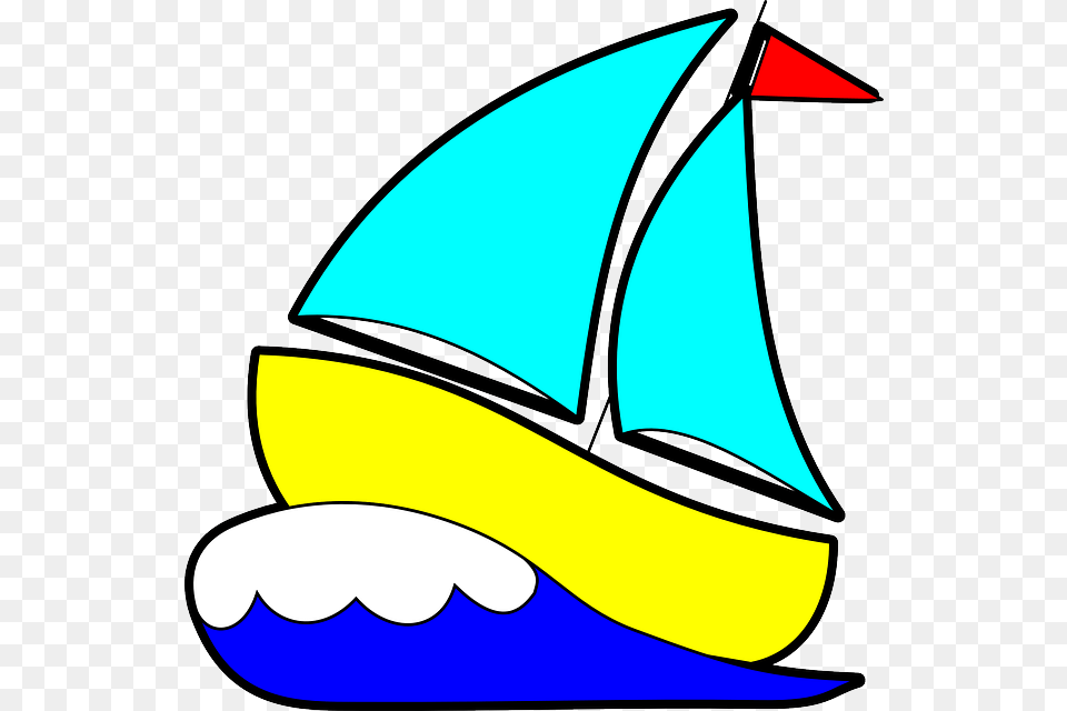 Sailboat Clipart Yacht, Vehicle, Boat, Transportation, Animal Png Image