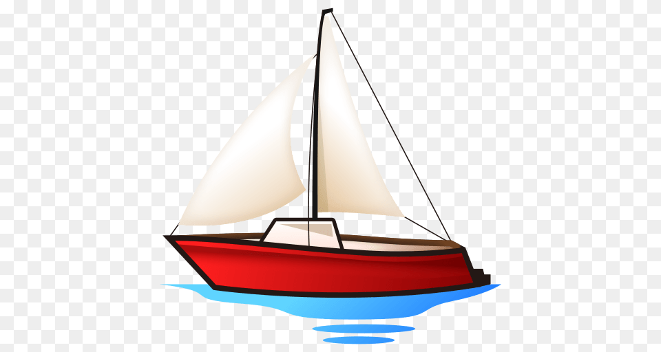 Sailboat Emoji For Facebook Email Sms Id, Boat, Transportation, Vehicle, Yacht Free Png Download