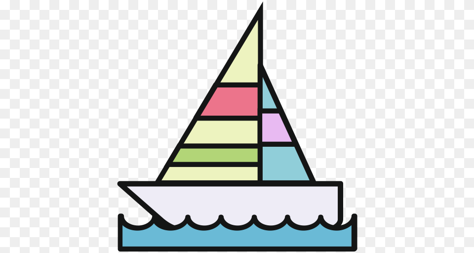Sailboat Flat Hand Icon With And Vector Format For Free, Clothing, Hat, Triangle, Scoreboard Png Image