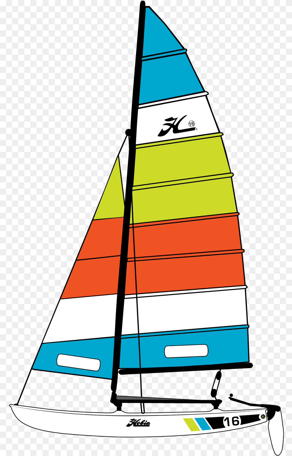 Sailboat Hobie Cat 16 Plan, Boat, Transportation, Vehicle, Yacht Png