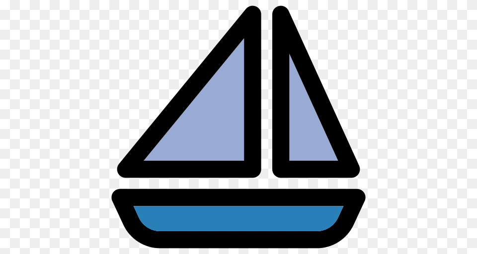 Sailboat Icon, Triangle Free Transparent Png