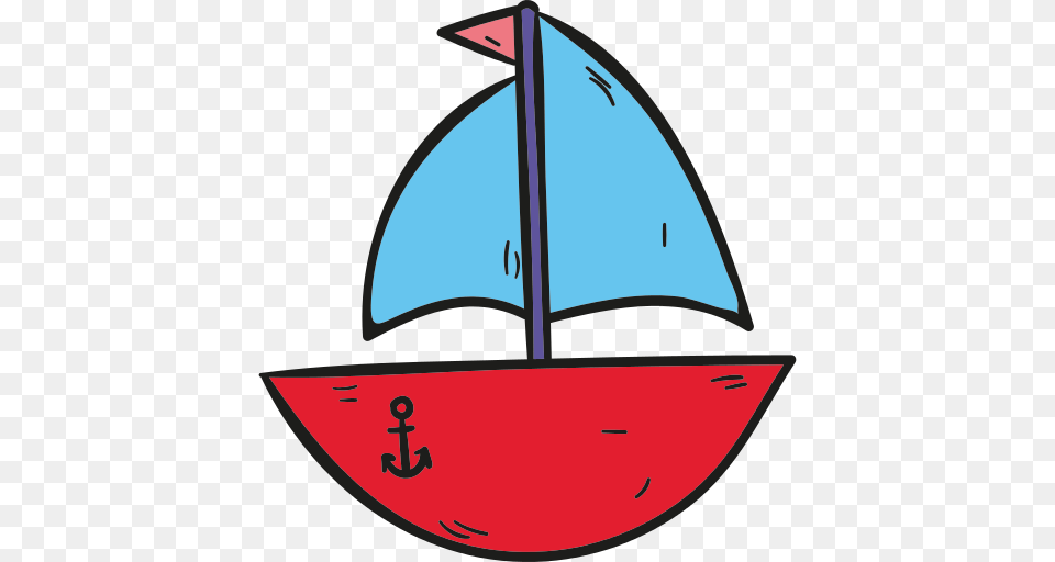 Sailboat Icon, Boat, Vehicle, Transportation, Dinghy Free Png