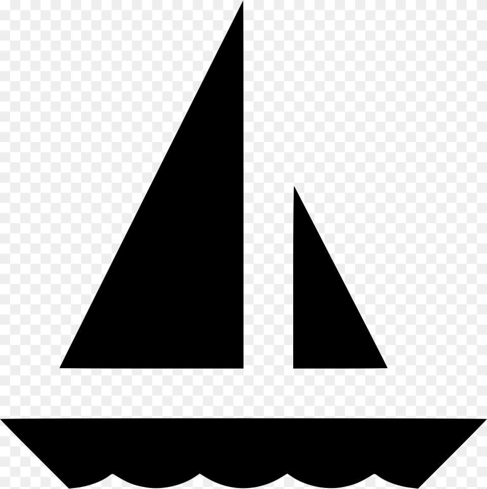 Sailboat Icon Triangle, Stencil, Weapon Free Png Download