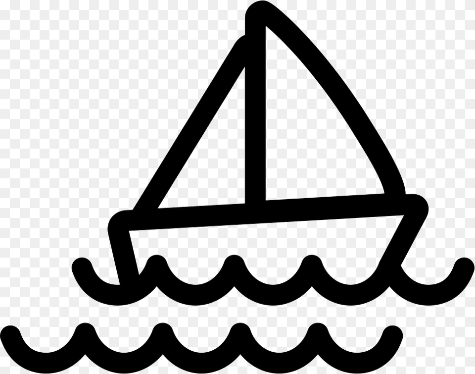 Sailboat On Sea Sailing Ship, Triangle, Bow, Weapon Png Image