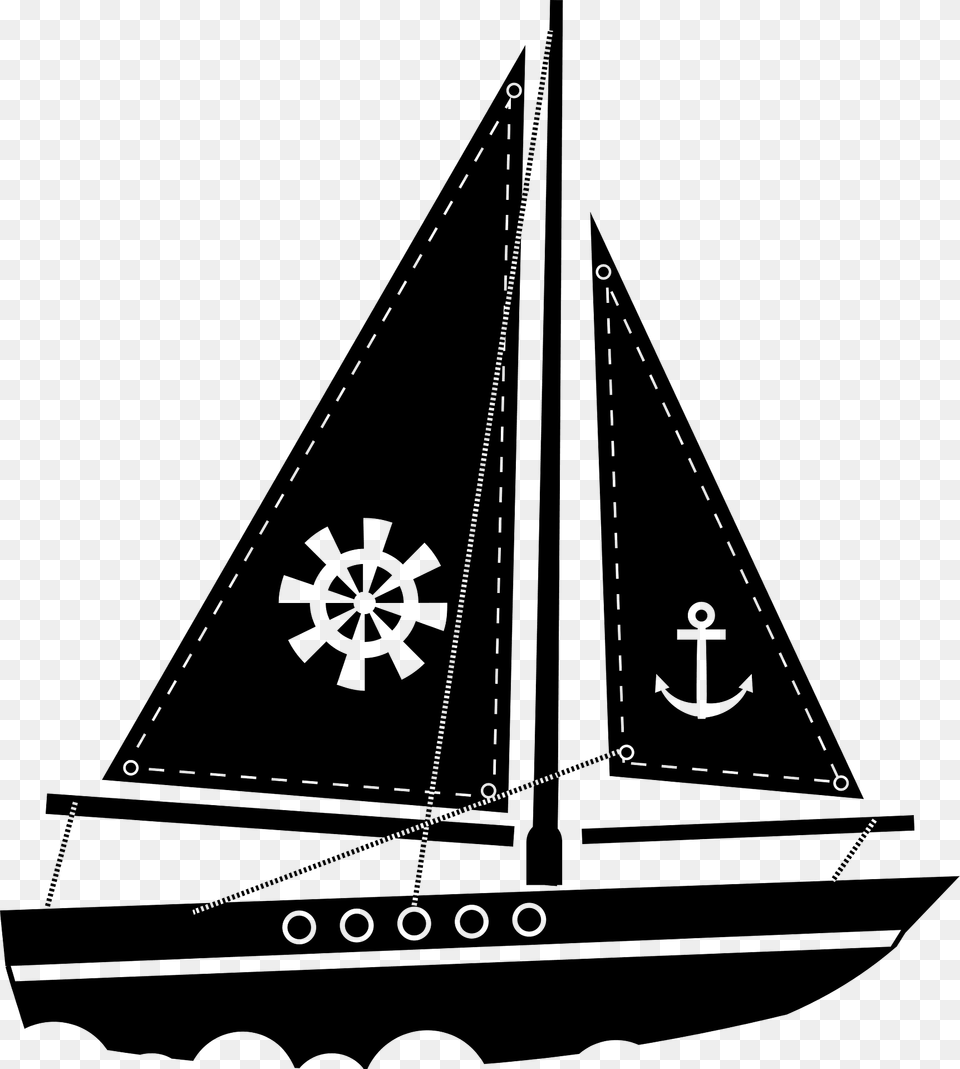 Sailboat On The Sea Clipart, Boat, Transportation, Vehicle, Watercraft Free Transparent Png