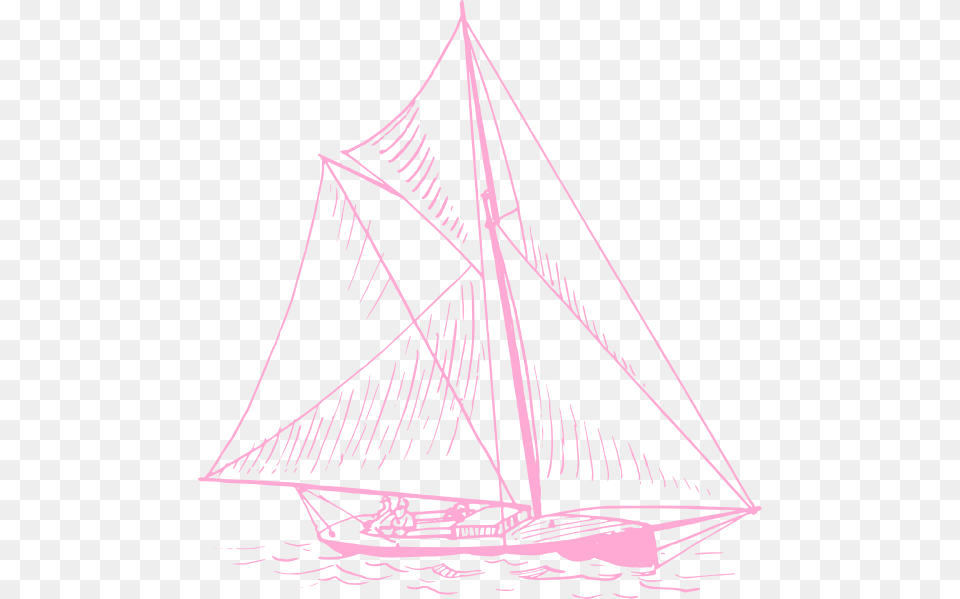 Sailboat Pink, Boat, Transportation, Vehicle, Art Free Transparent Png