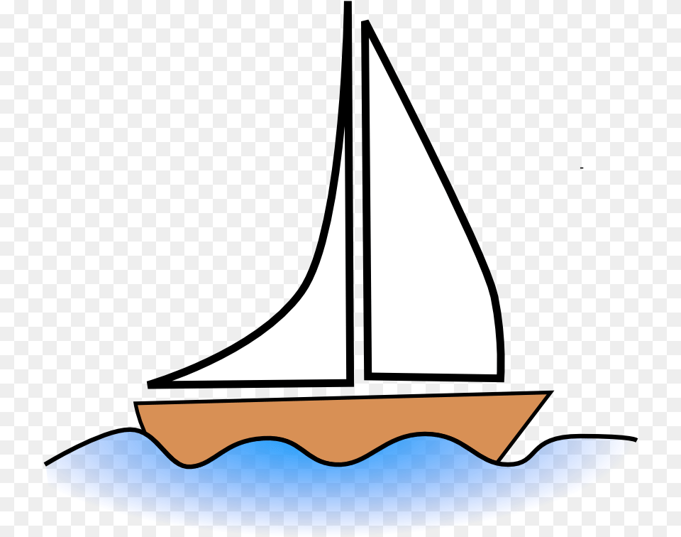 Sailboat Sailing Ship Fishing Vessel Boating Sail Boat Clip Art, Transportation, Vehicle, Yacht, Watercraft Free Png Download