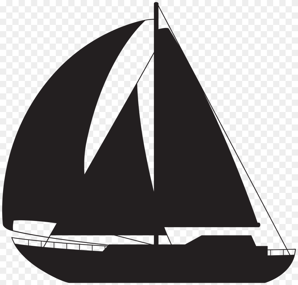 Sailboat Silhouette Clip Art Free Png Download