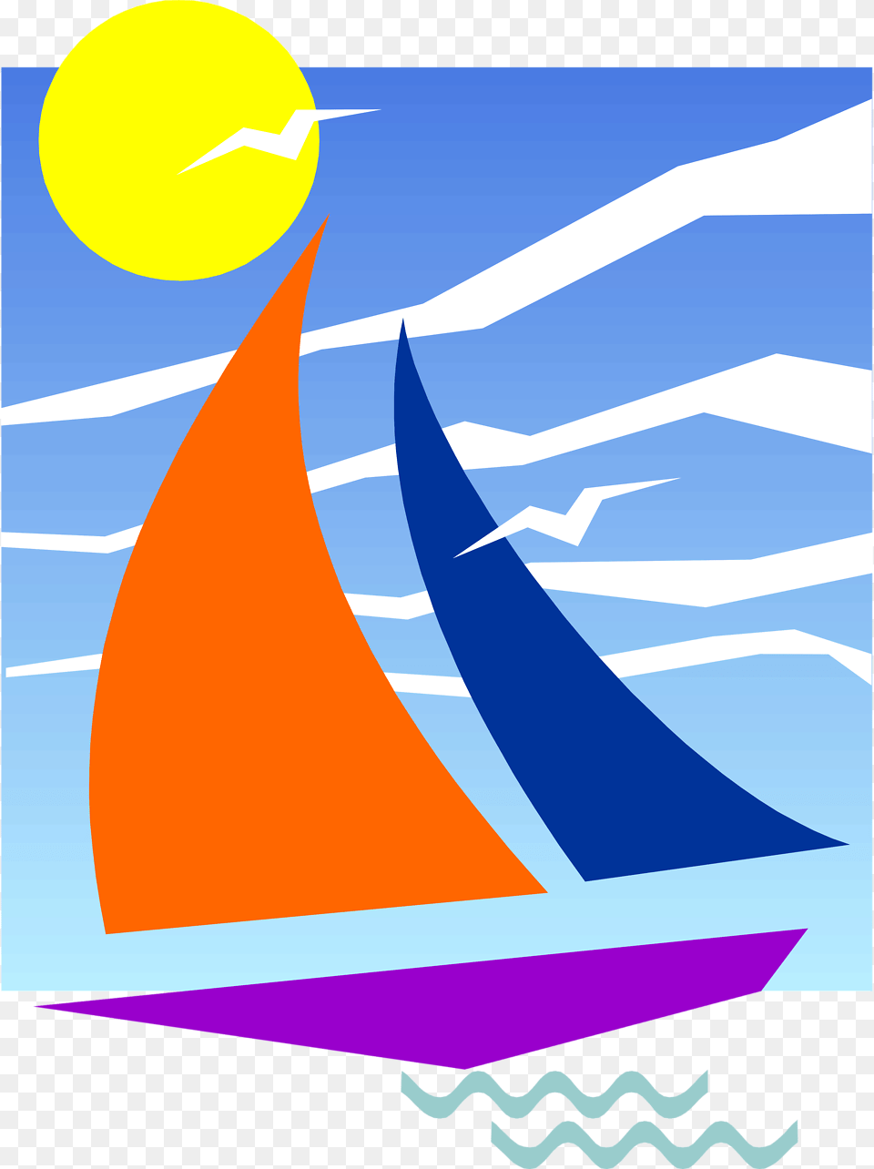 Sailing Boat Clipart, Sailboat, Transportation, Vehicle, Yacht Free Transparent Png