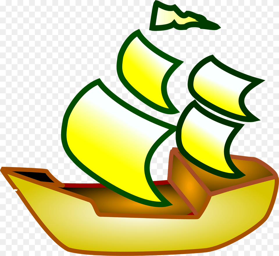 Sailing Boat Clipart, Banana, Produce, Plant, Fruit Png Image