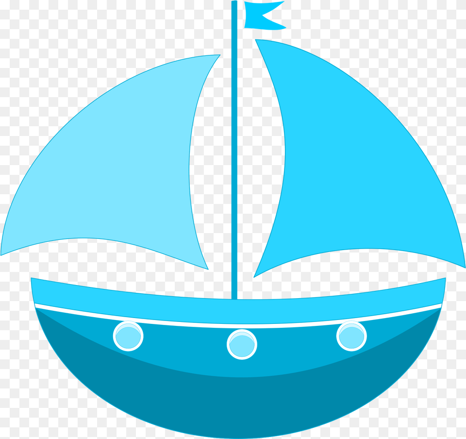 Sailing Boat Clipart Cartoon Vector Boat Clipart, Vehicle, Transportation, Sailboat, Sphere Free Png