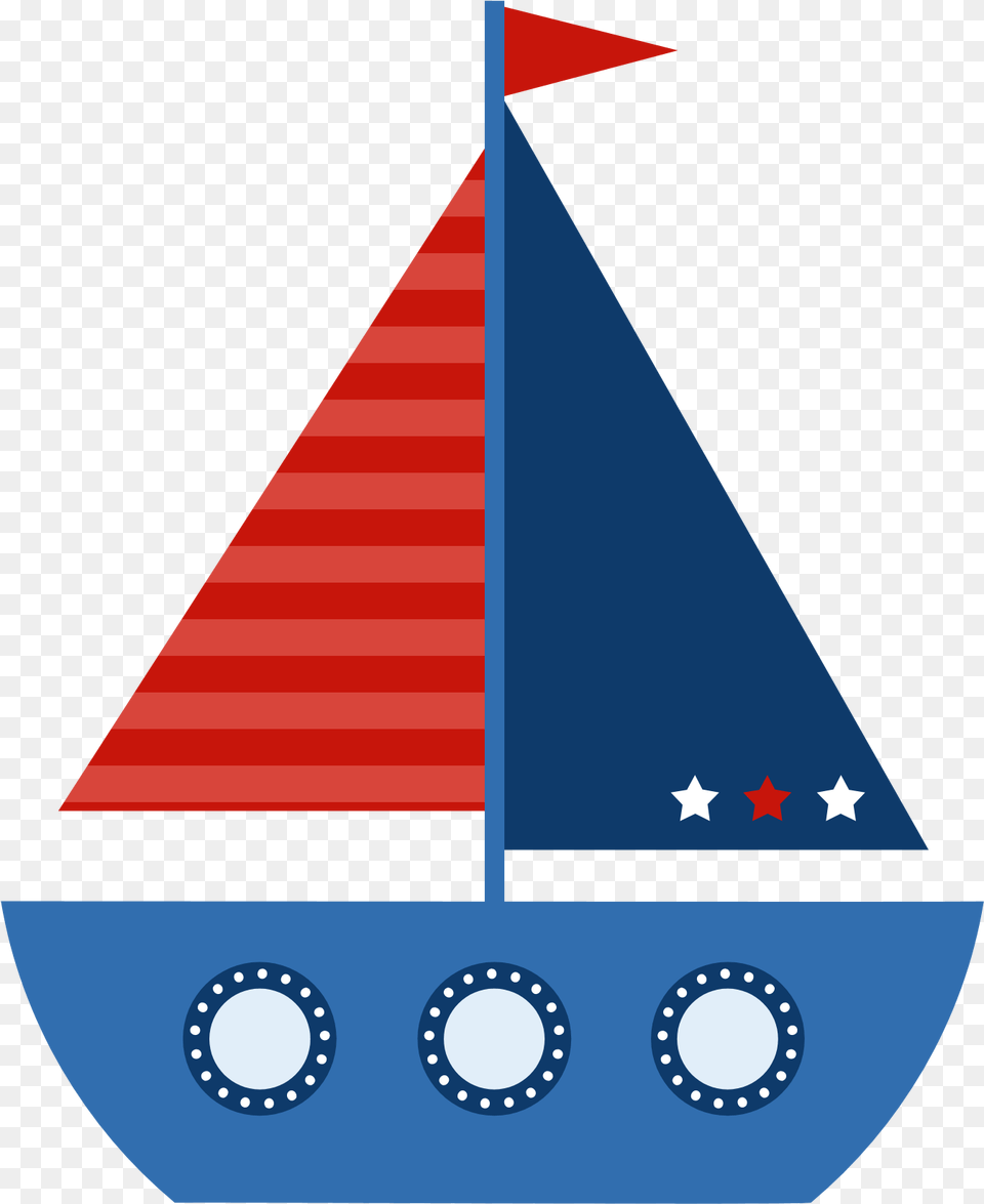 Sailing Boat Clipart Themed, Triangle, Sailboat, Transportation, Vehicle Png Image