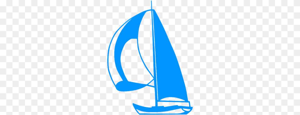 Sailing Boat Silhouette At Getdrawings Blue Sail Boat Logo, Sailboat, Transportation, Vehicle, Yacht Png