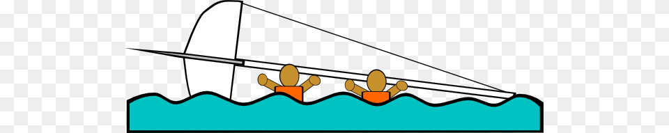 Sailing Capsized Rescue Illustrations Clip Art Vector, Water, Outdoors, Fishing, Leisure Activities Free Png