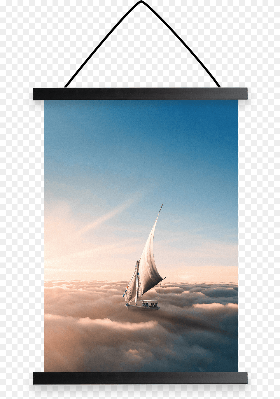 Sailing Clouds A3 Art Print Sail, Boat, Electronics, Sailboat, Screen Free Png Download