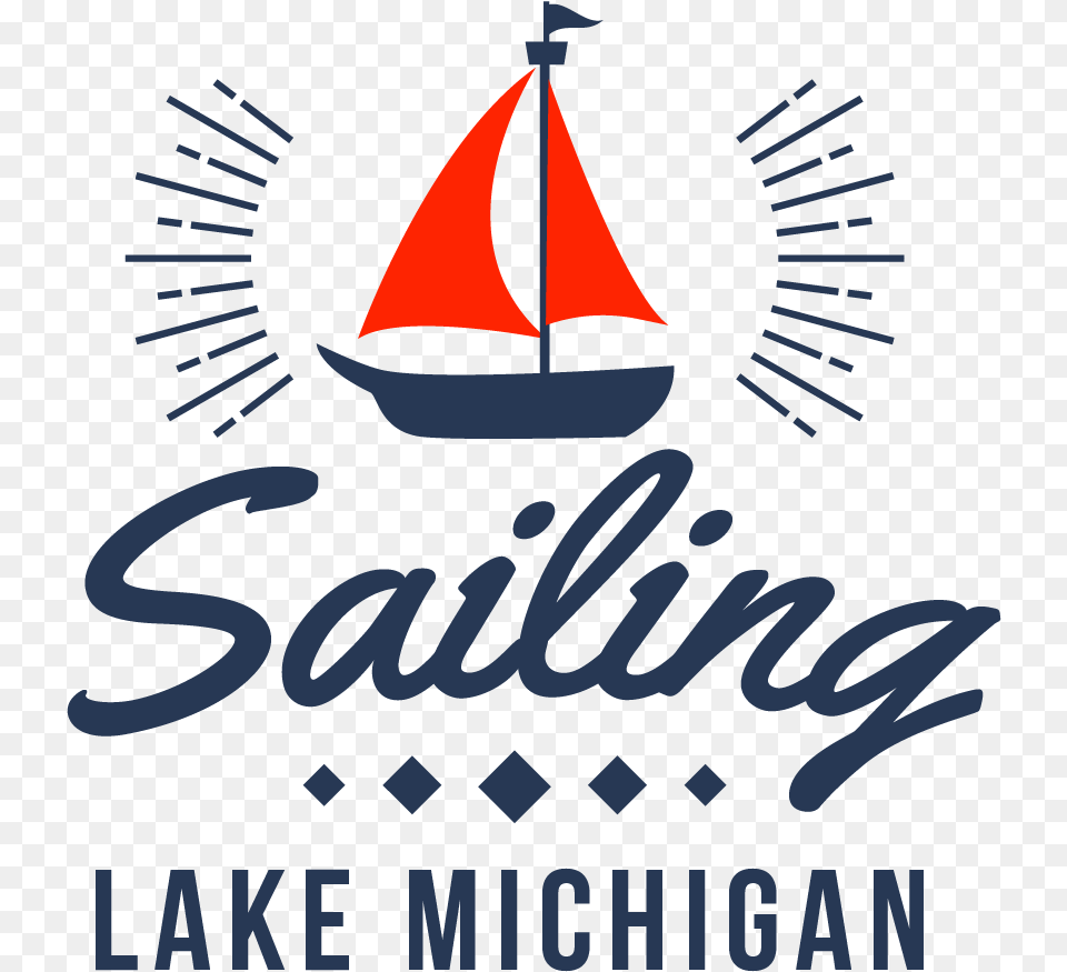 Sailing Lake Michigan Logo Sail, Boat, Sailboat, Transportation, Vehicle Free Png