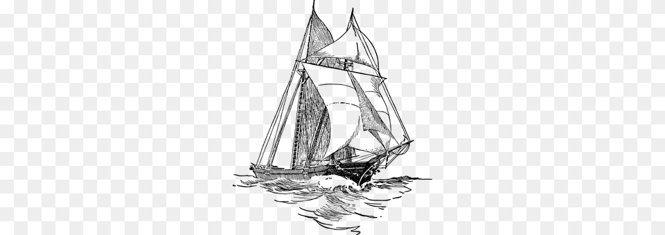 Sailing Ship Gray Png