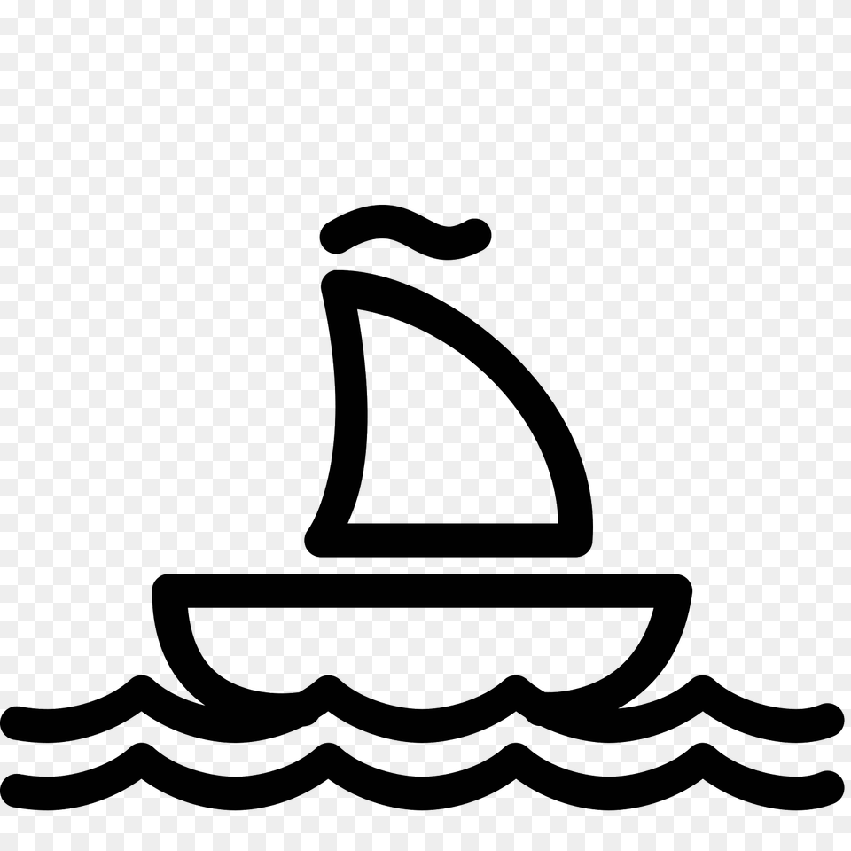 Sailing Ship Icon, Gray Png Image