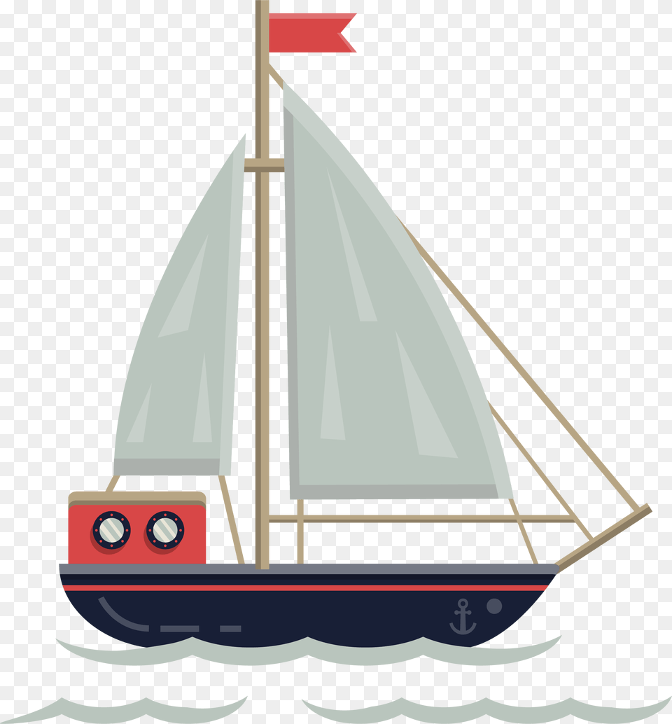 Sailing Ship Illustration Ship Sail Vector, Boat, Sailboat, Transportation, Vehicle Png Image