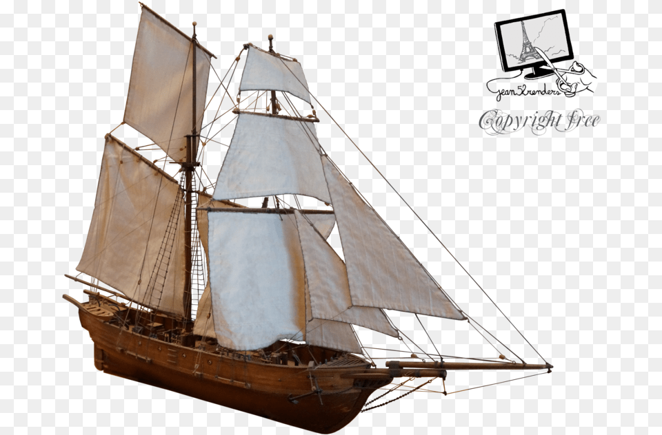 Sailing Ship Sailboat Clip Art Old Sailboat, Boat, Transportation, Vehicle, Watercraft Png