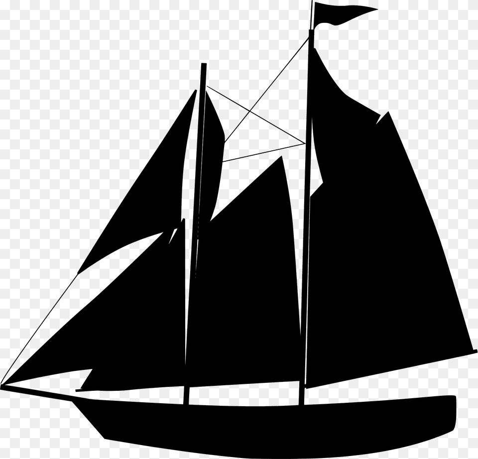 Sailing Ship Silhouette, Boat, Sailboat, Transportation, Vehicle Free Transparent Png