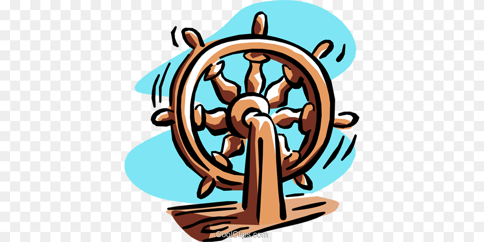 Sailing Ship Steering Apparatus Royalty Vector Clip Art, Machine, Wheel, Transportation, Vehicle Png Image